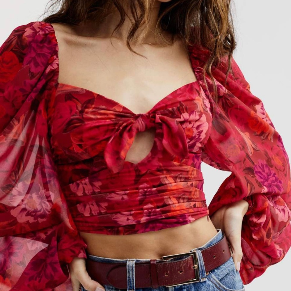 FOR LOVE & LEMONS - TRISHA CROP TOP IN MULTIPLE COLORS